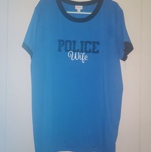 LuLaRoe Liv T POLICE WIFE 3XL
